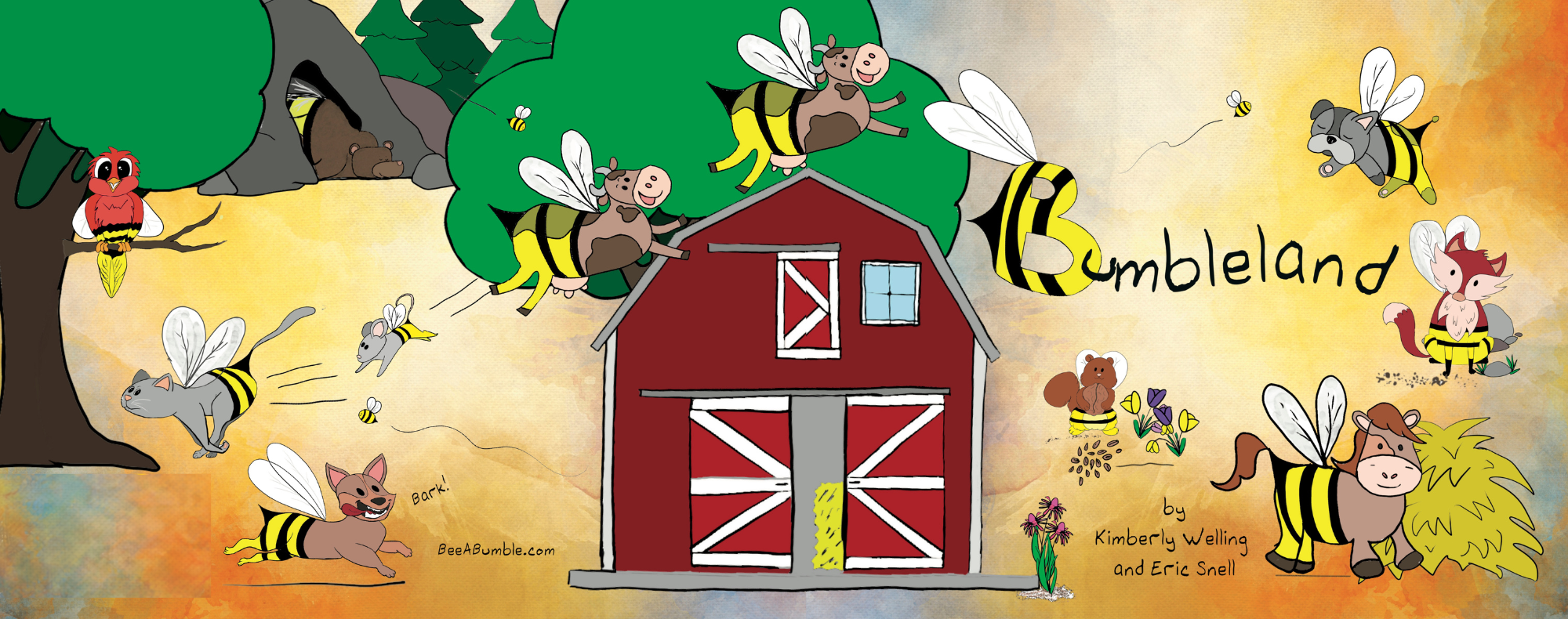 Bumbleland — full book cover spread